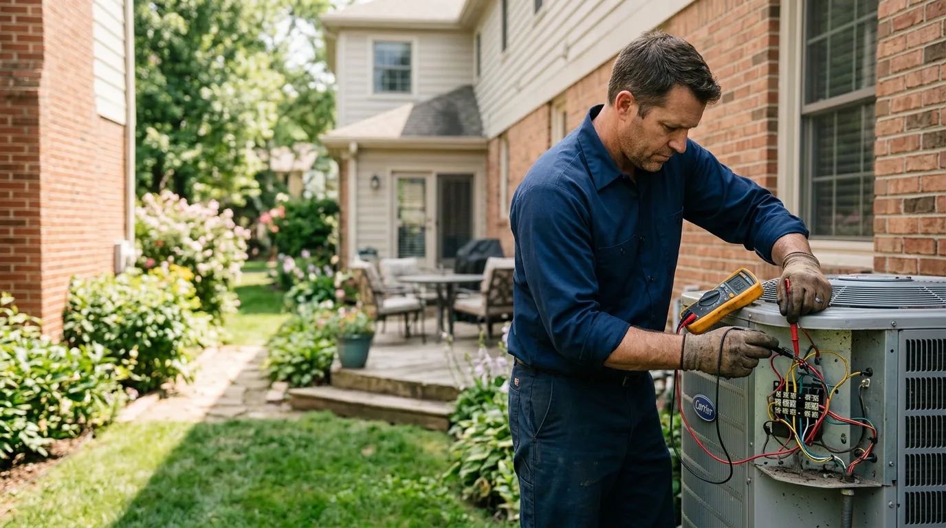HVAC technician working near Louisville, NE